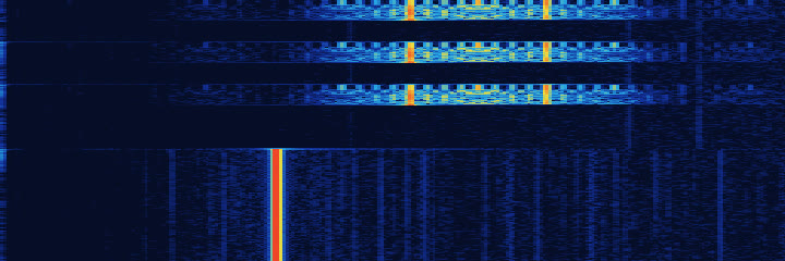 Waterfall picture: pitch runs left to right, time runs downward